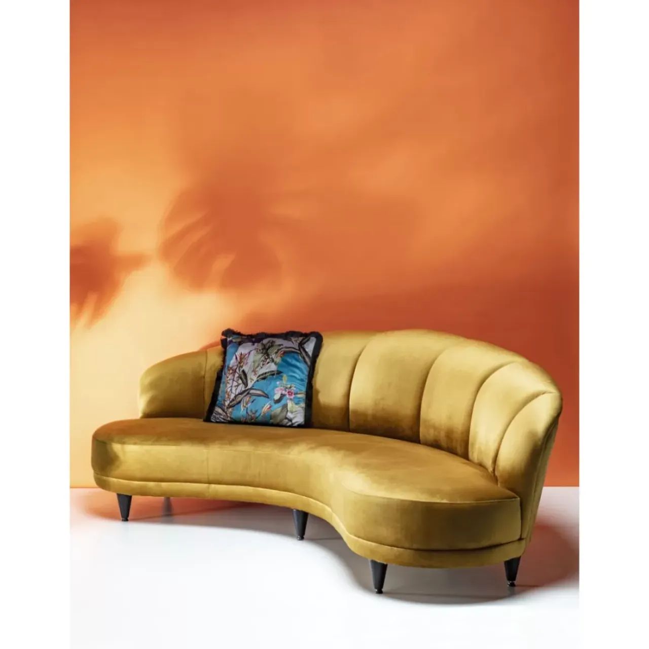 Sofas & Couches-KARE Design Sofa Dschinn 3-Sitzer Amber 233Cm