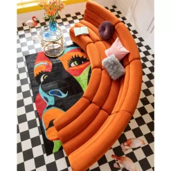 Sofas & Couches-KARE Design Sofa Element Wave Orange