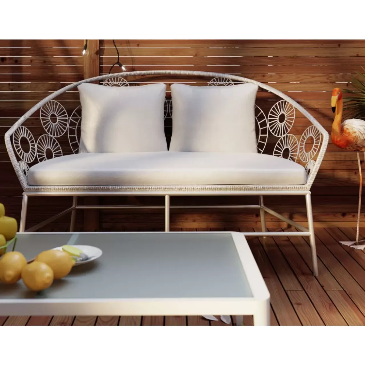 Outdoormöbel-KARE Design Sofa Ibiza Weiss