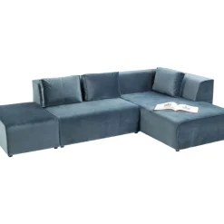 Sofas & Couches-KARE Design Sofa Infinity Velvet Ocean Rechts