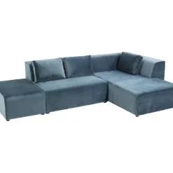 Sofas & Couches-KARE Design Sofa Infinity Velvet Ocean Rechts