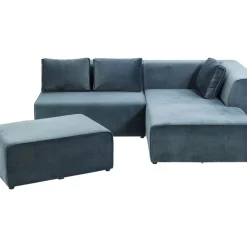 Sofas & Couches-KARE Design Sofa Infinity Velvet Ocean Rechts