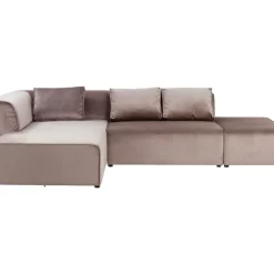 Sofas & Couches-KARE Design Sofa Infinity Velvet Taupe Links