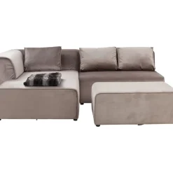 Sofas & Couches-KARE Design Sofa Infinity Velvet Taupe Links