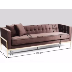 Sofas & Couches-KARE Design Sofa Loft 3-Sitzer Braun