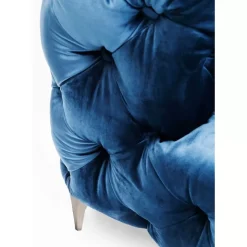 Sofas & Couches-KARE Design Sofa Look 2-Sitzer Velvet Blau
