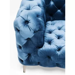 Sofas & Couches-KARE Design Sofa Look 2-Sitzer Velvet Blau