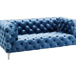 Sofas & Couches-KARE Design Sofa Look 2-Sitzer Velvet Blau