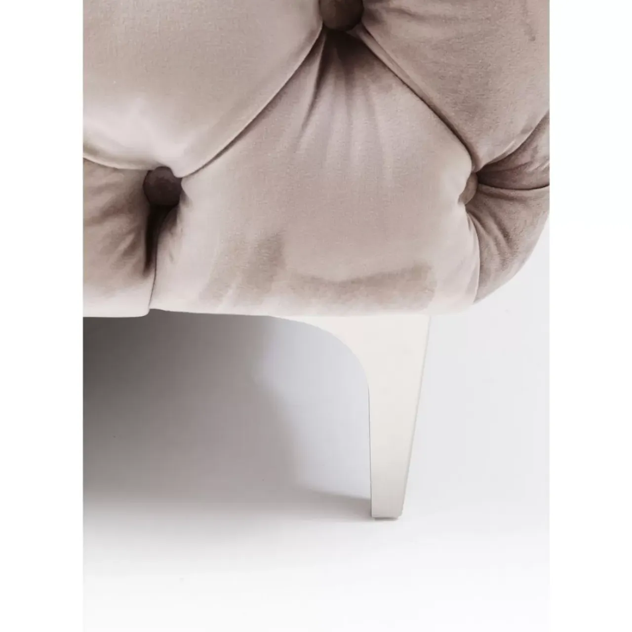 Sofas & Couches-KARE Design Sofa Look 3-Sitzer Velvet Grau