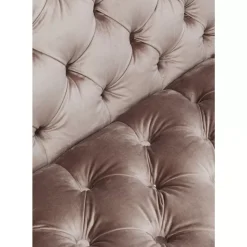 Sofas & Couches-KARE Design Sofa Look 3-Sitzer Velvet Grau