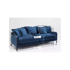Sofas & Couches-KARE Design Sofa Lullaby 2-Sitzer Petrol