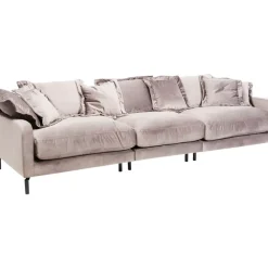 Sofas & Couches-KARE Design Sofa Lullaby 3-Sitzer Taupe