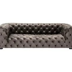Sofas & Couches-KARE Design Sofa Metropol 3-Sitzer Grau 238Cm