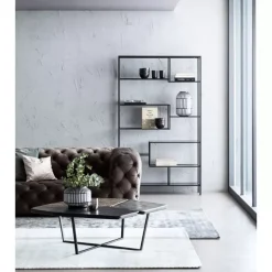 Sofas & Couches-KARE Design Sofa Metropol 3-Sitzer Grau 238Cm