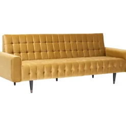 Sofas & Couches-KARE Design Sofa Milchbar 3-Sitzer Velvet Honey