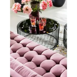Sofas & Couches-KARE Design Sofa Milchbar 3-Sitzer Velvet Rose