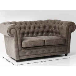 Sofas & Couches-KARE Design Sofa Oxford 2-Sitzer Vintage Smart