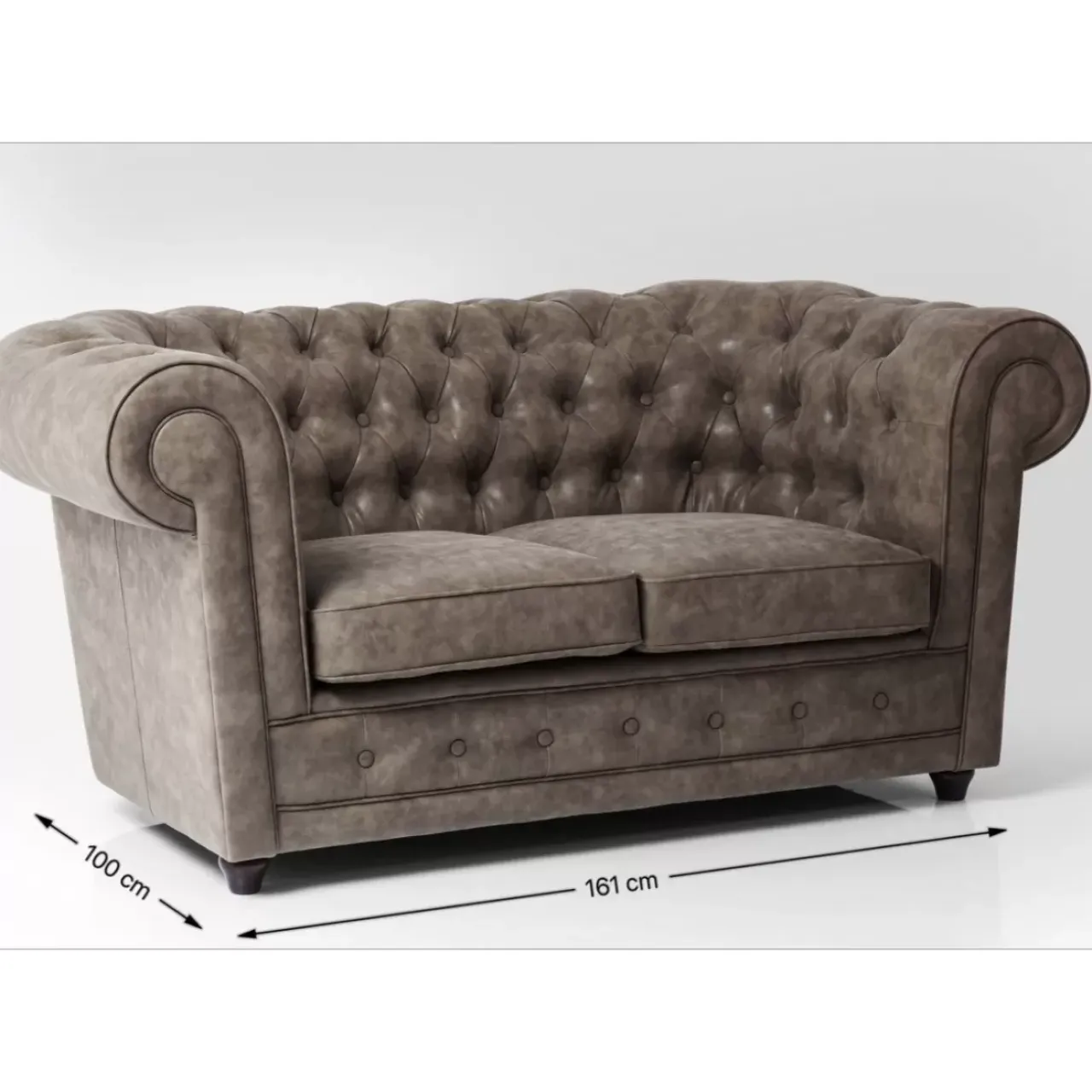 Sofas & Couches-KARE Design Sofa Oxford 2-Sitzer Vintage Smart