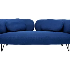 Sofas & Couches-KARE Design Sofa Peppo 2-Sitzer Blau 182Cm