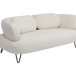 Sofas & Couches-KARE Design Sofa Peppo 2-Sitzer Weis 182Cm