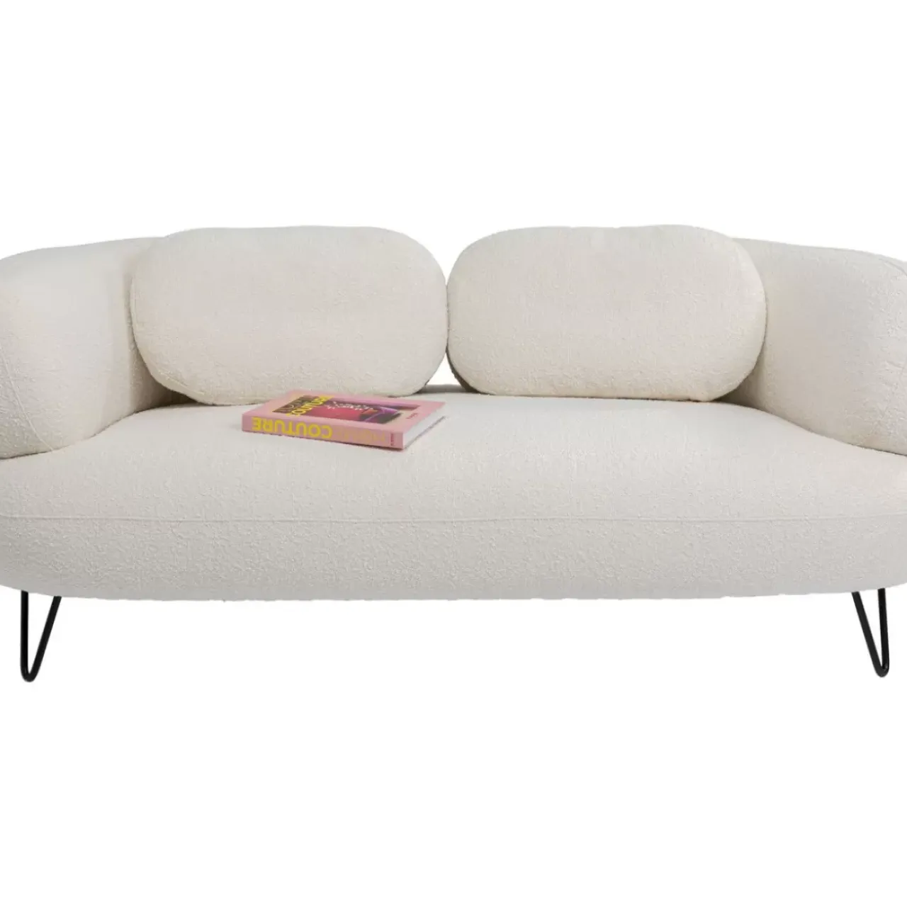 Sofas & Couches-KARE Design Sofa Peppo 2-Sitzer Weis 182Cm