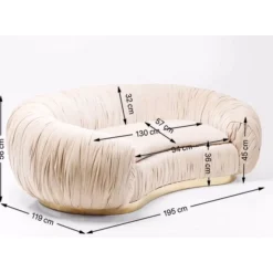 Sofas & Couches-KARE Design Sofa Perugia 2-Sitzer Creme