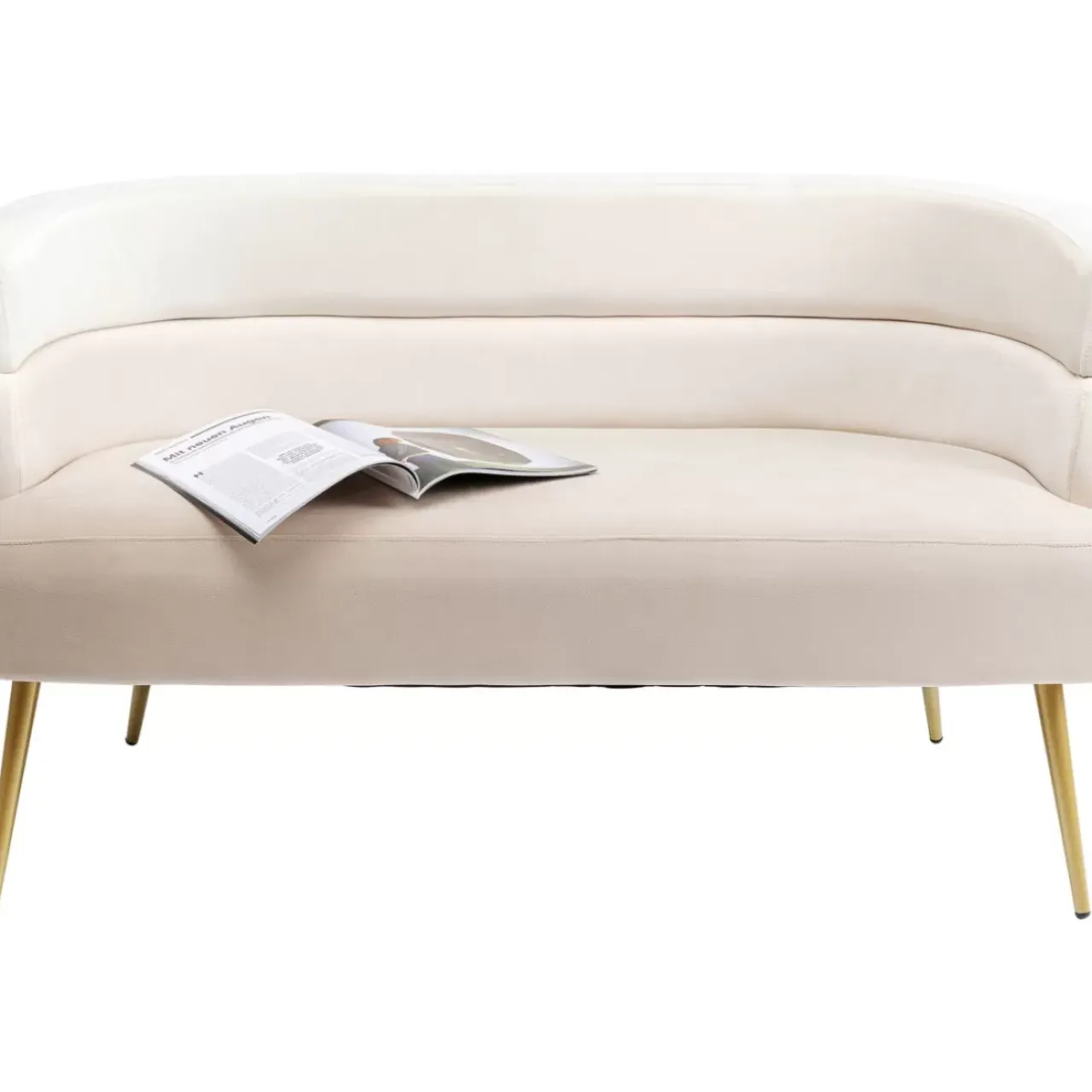 Sofas & Couches-KARE Design Sofa Sandwich 2-Sitzer Creme 125Cm