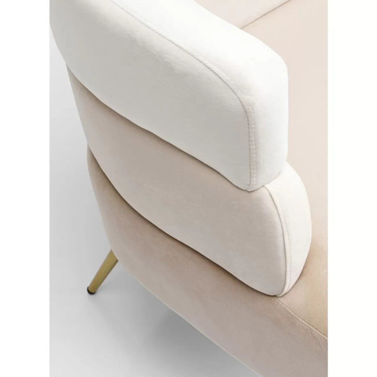 Sofas & Couches-KARE Design Sofa Sandwich 2-Sitzer Creme 125Cm