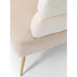 Sofas & Couches-KARE Design Sofa Sandwich 2-Sitzer Creme 125Cm