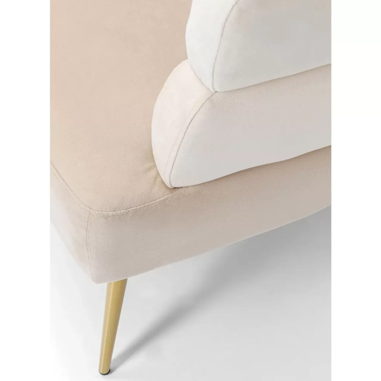 Sofas & Couches-KARE Design Sofa Sandwich 2-Sitzer Creme 125Cm