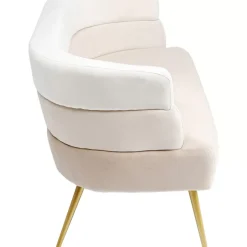 Sofas & Couches-KARE Design Sofa Sandwich 2-Sitzer Creme 125Cm