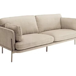 Sofas & Couches-KARE Design Sofa Shirly 3-Sitzer Creme