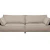 Sofas & Couches-KARE Design Sofa 3-Sitzer Victor Leder Grau 233Cm