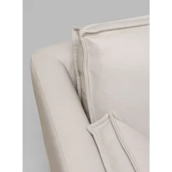Sofas & Couches-KARE Design Sofa 3-Sitzer Victor Leder Grau 233Cm