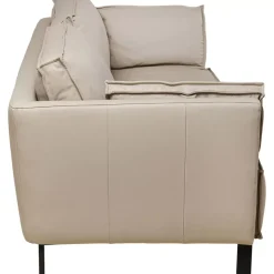 Sofas & Couches-KARE Design Sofa 3-Sitzer Victor Leder Grau 233Cm