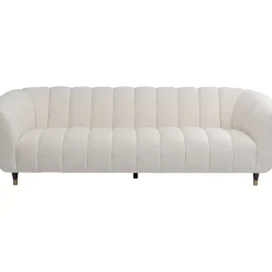 Sofas & Couches-KARE Design Sofa Spectra 3-Sitzer Weis 245Cm