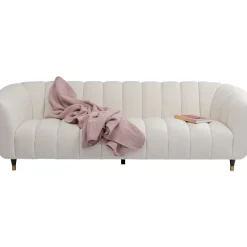 Sofas & Couches-KARE Design Sofa Spectra 3-Sitzer Weis 245Cm