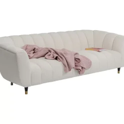 Sofas & Couches-KARE Design Sofa Spectra 3-Sitzer Weis 245Cm