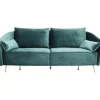 Sofas & Couches-KARE Design Sofa Vegas Forever 3-Sitzer Petrol