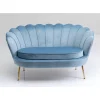 Sofas & Couches-KARE Design Sofa Water Lily 2-Sitzer Aqua 132Cm