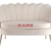 Sofas & Couches-KARE Design Sofa Water Lily 2-Sitzer Beige