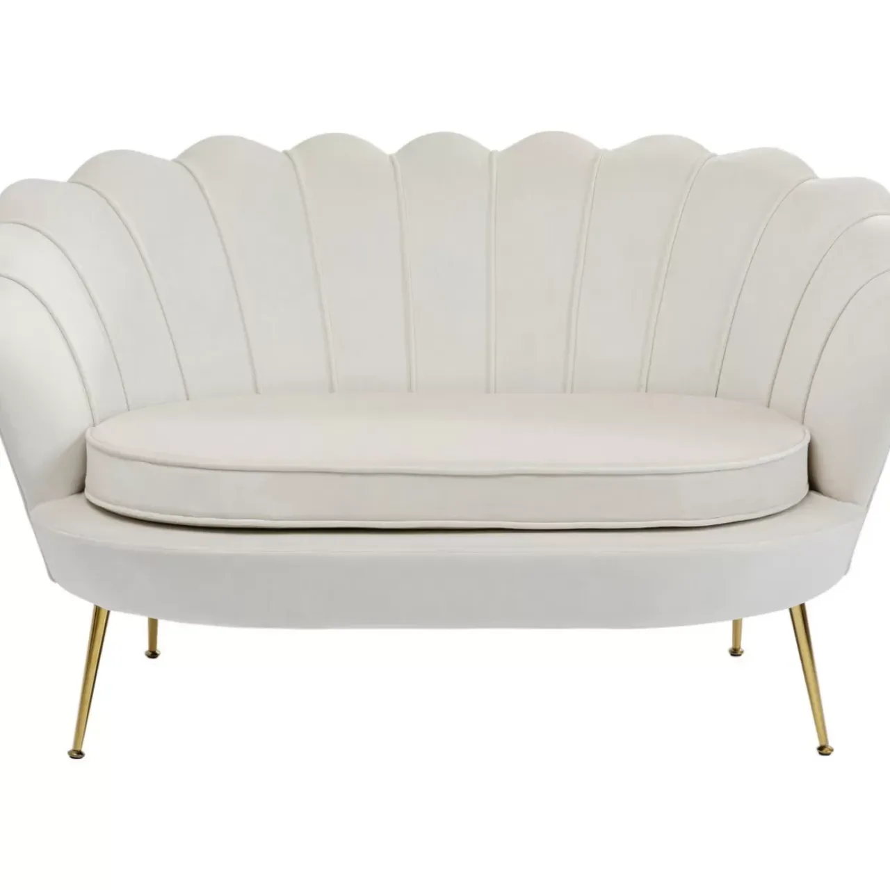 Sofas & Couches-KARE Design Sofa Water Lily 2-Sitzer Beige
