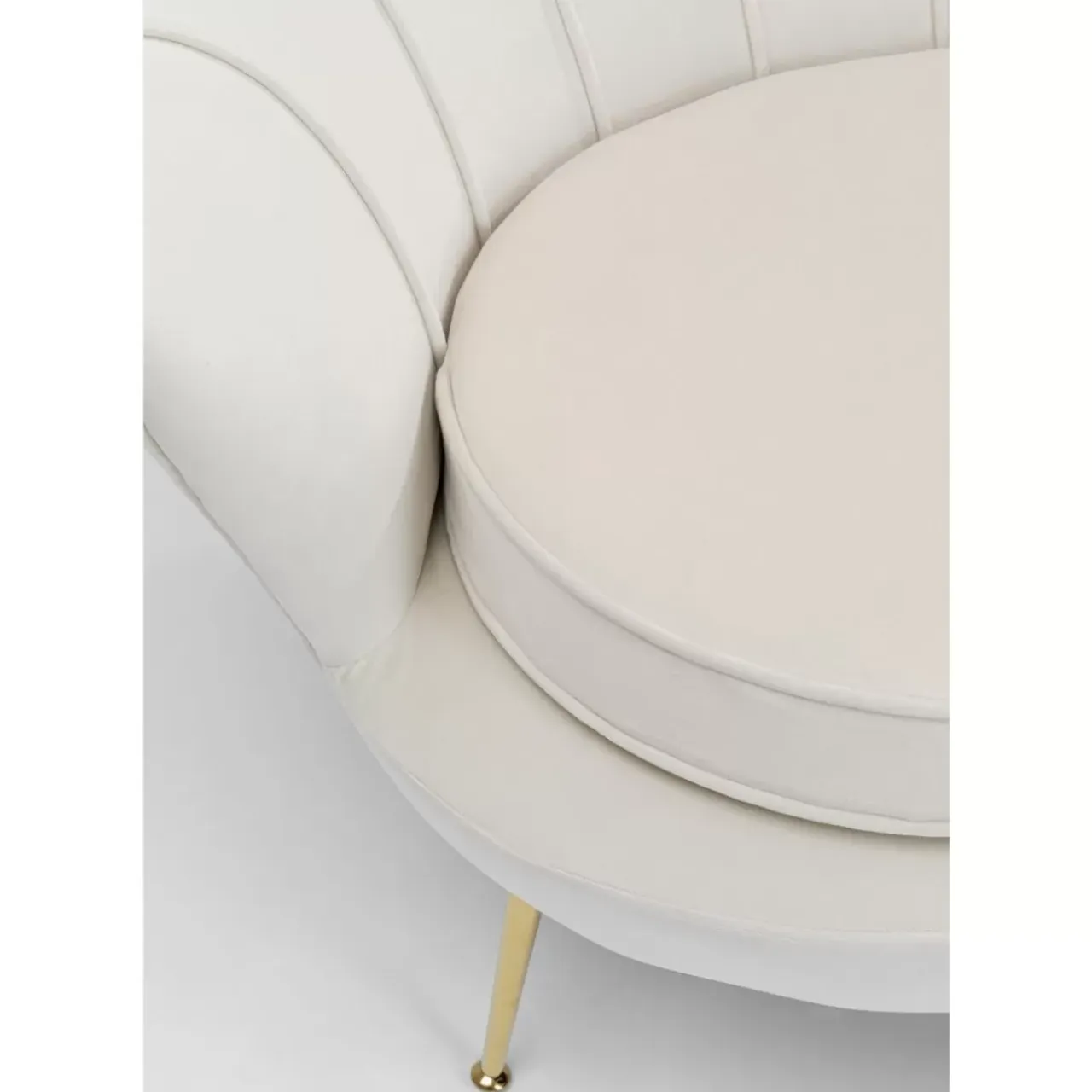 Sofas & Couches-KARE Design Sofa Water Lily 2-Sitzer Beige