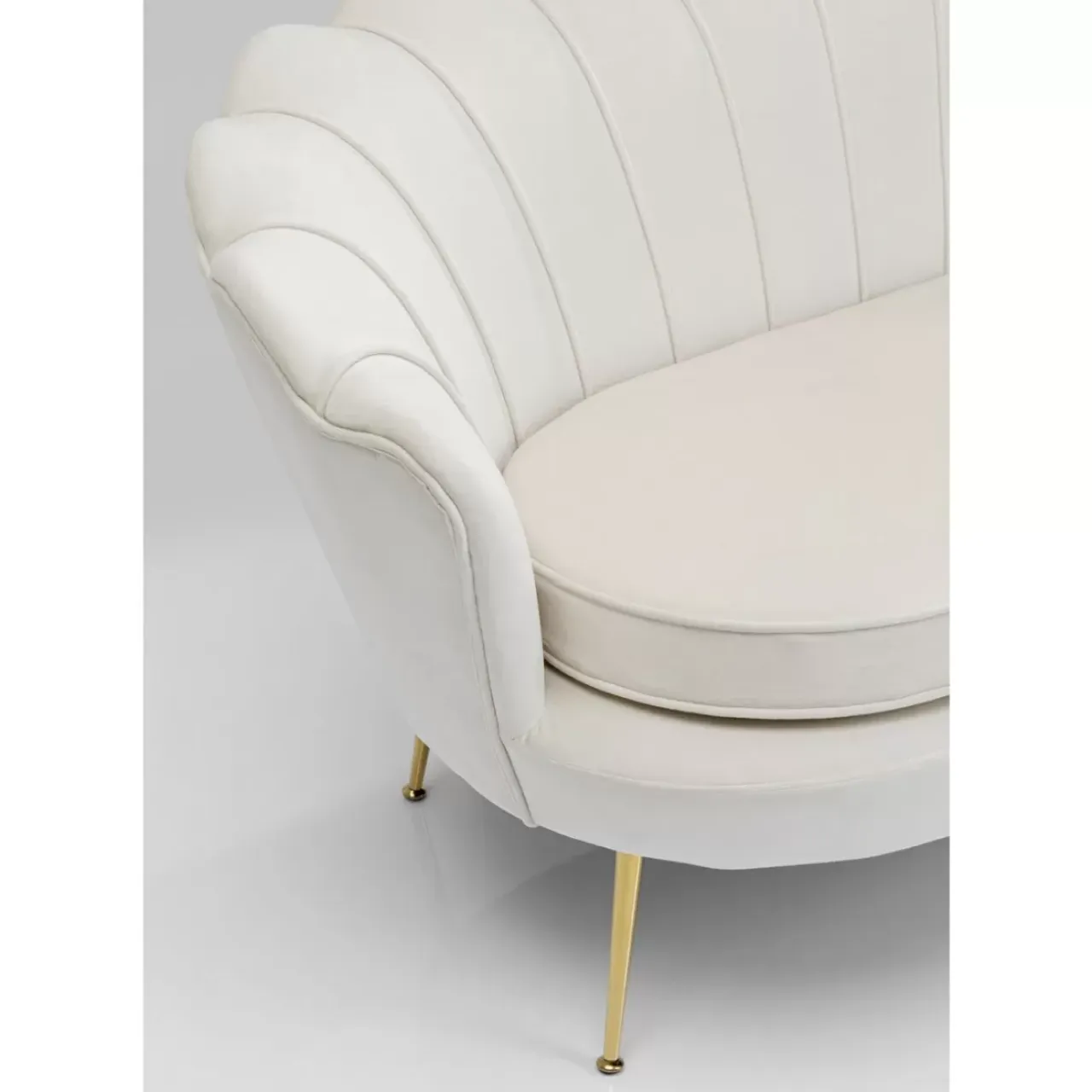 Sofas & Couches-KARE Design Sofa Water Lily 2-Sitzer Beige