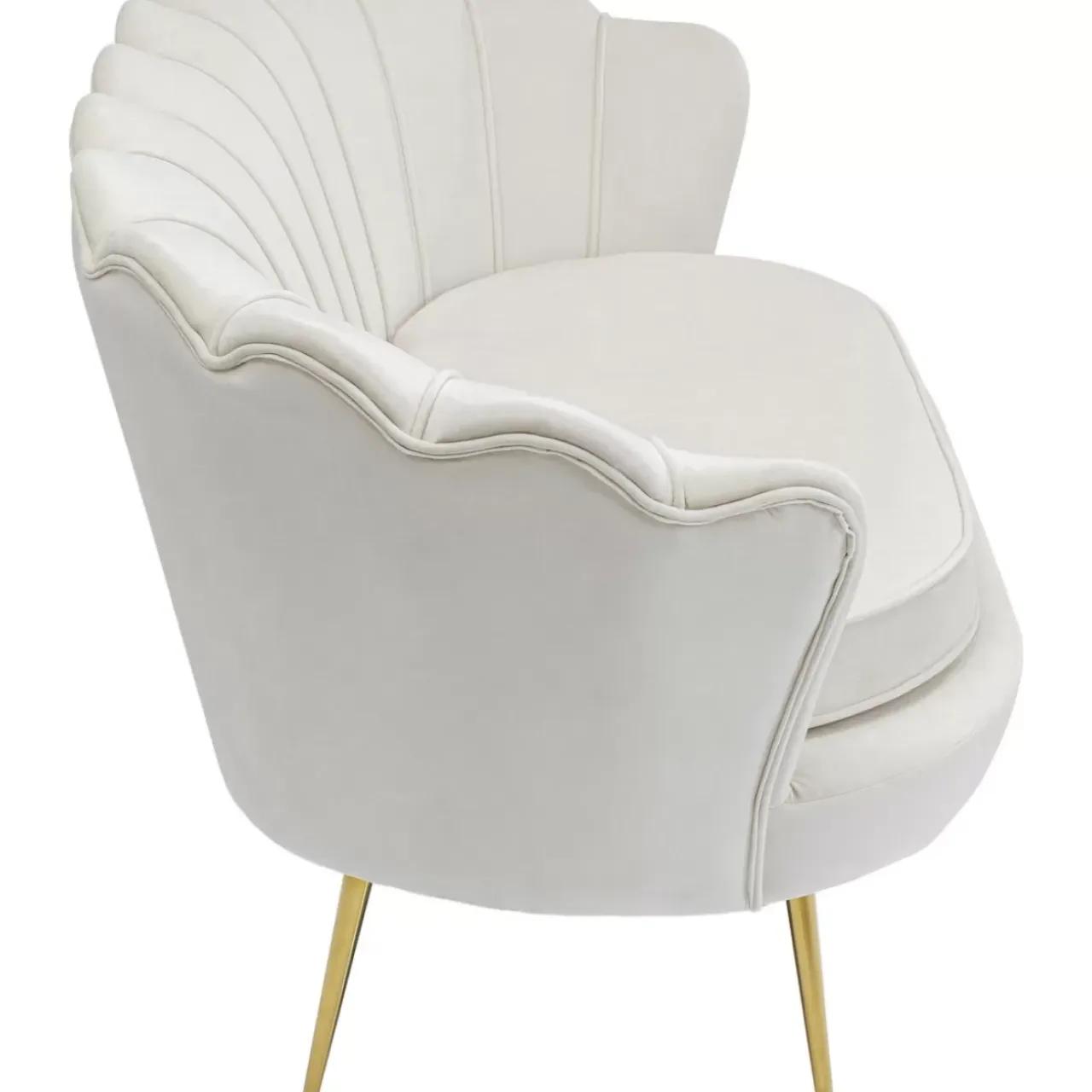 Sofas & Couches-KARE Design Sofa Water Lily 2-Sitzer Beige