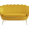 Sofas & Couches-KARE Design Sofa Water Lily 2-Sitzer Gelb 132Cm