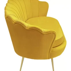 Sofas & Couches-KARE Design Sofa Water Lily 2-Sitzer Gelb 132Cm