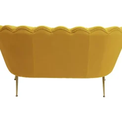 Sofas & Couches-KARE Design Sofa Water Lily 2-Sitzer Gelb 132Cm