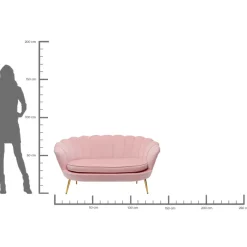 Sofas & Couches-KARE Design Sofa Water Lily 2-Sitzer Rosa