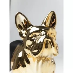 Deko & Geschenkartikel-KARE Design Spardose Bulldog Gold-Schwarz
